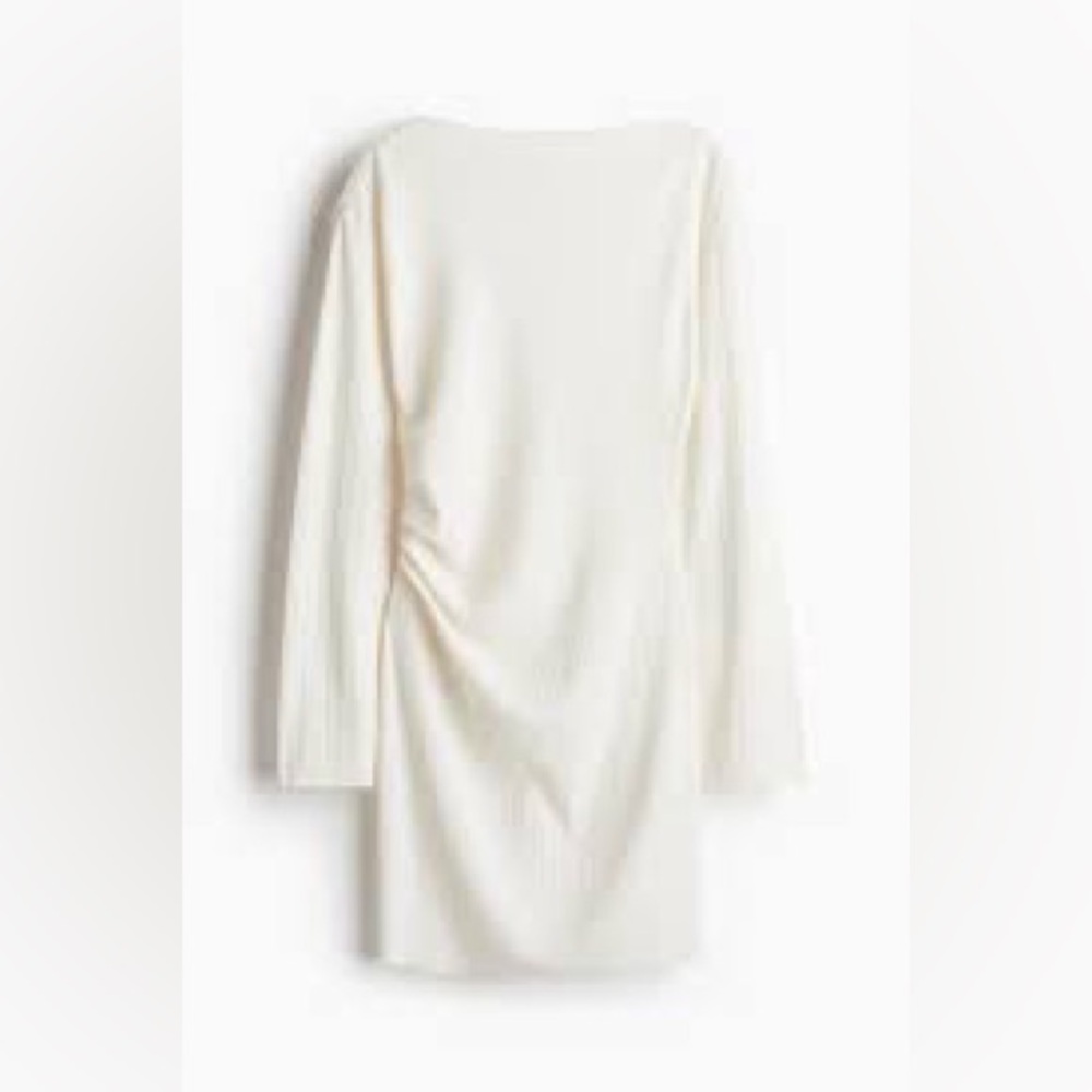H&M cream mini dress size large